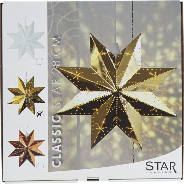 Božićni svjetlosni ukras u zlatnoj boji Classic - Star Trading-image-3