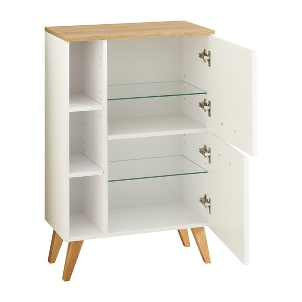 Bijeli nizak/zidni kupaonski ormarić 77x60 cm Quickset 383 – Pelipal-image-3