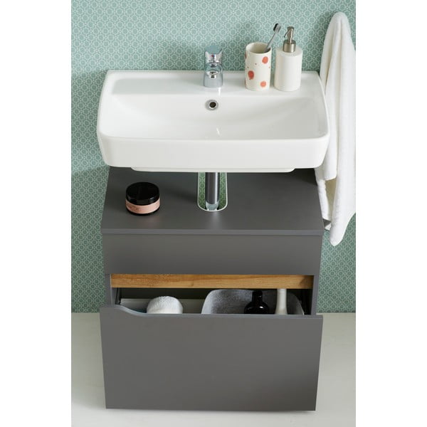 Bijeli niski/zidni ormarić bez umivaonika 60x53 cm Set 857 – Pelipal-image-1