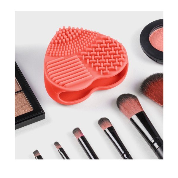 InnovaGoods Heart ručni silikonski čistači za kozmetičke četke-image-1