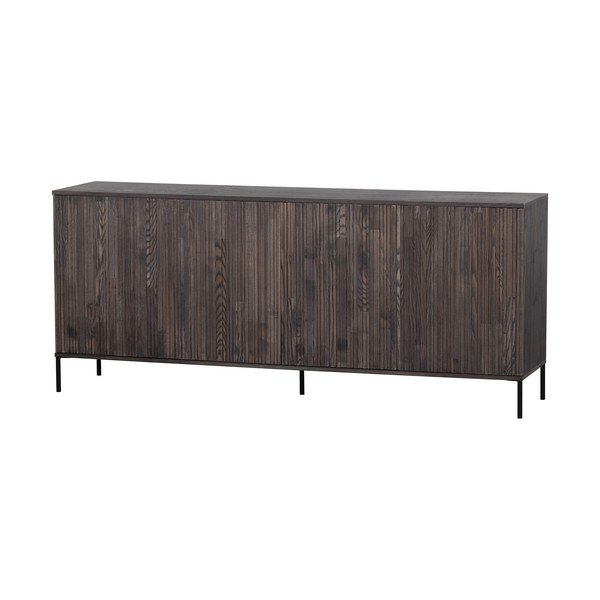 Smeđa komoda u dekoru jasena 200x85x44 cm Gravure – WOOOD-image-2