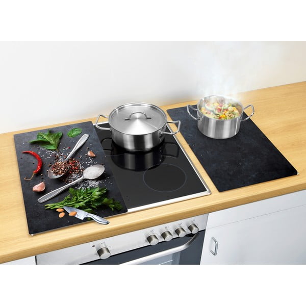 Poklopci za štednjake od kaljenog stakla u setu od 2 kom 52x30 cm Basil - Allstar-image-1