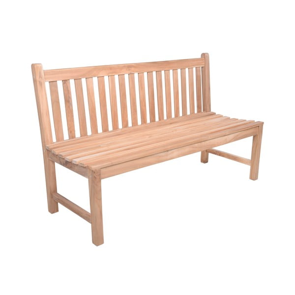 Vrtna klupa od masivnog drveta u prirodnoj boji Solo – Garden Pleasure-image-2