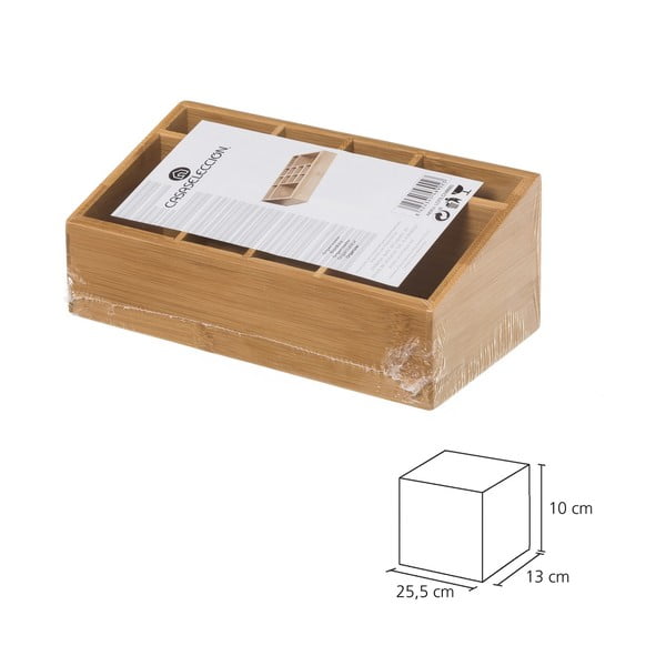 Kupaonski organizator od bambusa za šminku u prirodnoj boji – Casa Selección-image-2