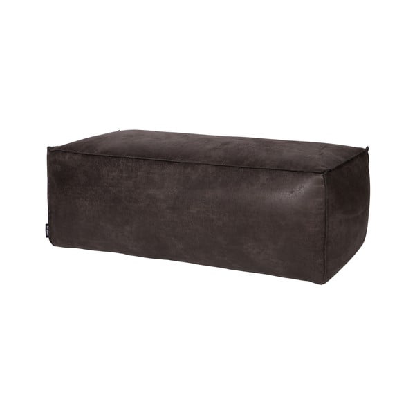 Crni tabure od imitacije kože Rodeo – WOOOD-image-2