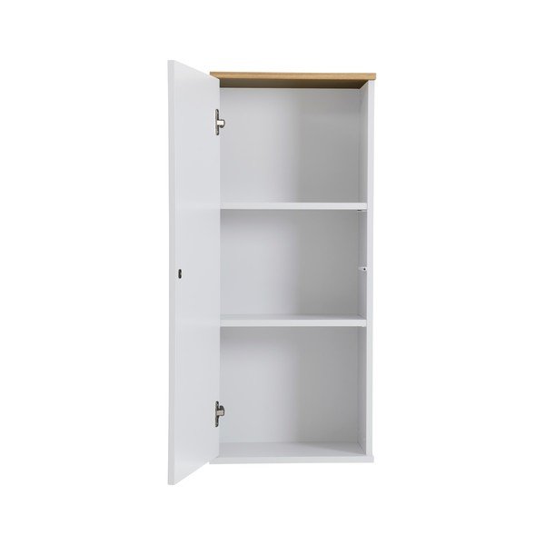 Bijela jednokrilna vitrina s nogama od hrastovog drva Tenzo Dot, visina 95 cm-image-3