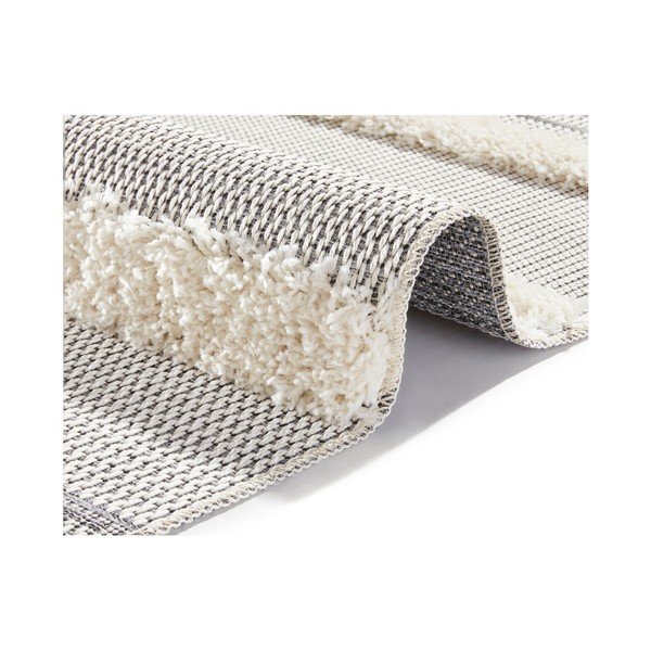 Sivi tepih Mint Rugs Handira Stripes, 77 x 150 cm-image-1