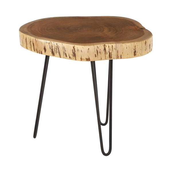 Pomoćni stol s pločom stola od bagrema 46x48 cm Nandri – Premier Housewares