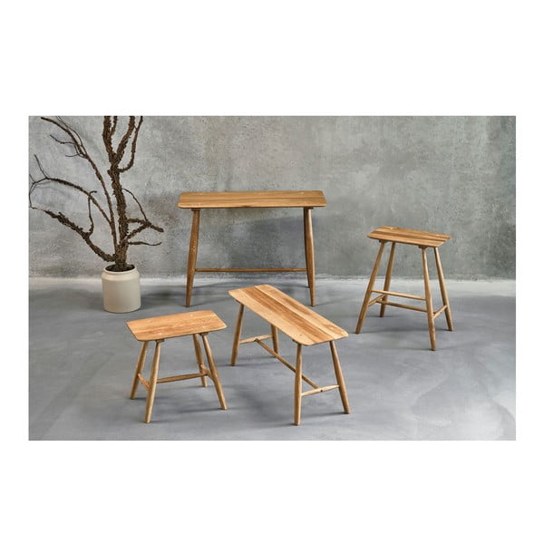 Blagovaonski stol hrast 44,5x100 cm Bodo - Villa Collection-image-1