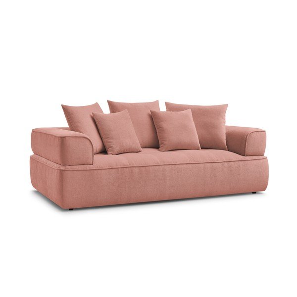 Ružičasta sofa od šenila 237 cm Whesley – Bobochic Paris-image-3