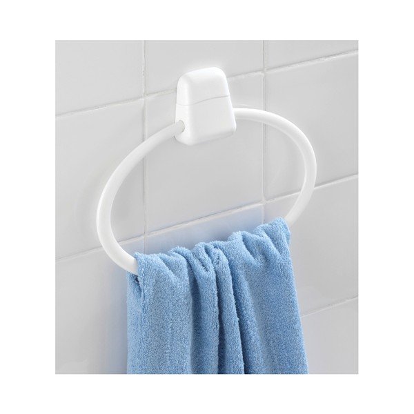 Bijeli zidni okrugli držač za ručnike Wenko Pure-image-1