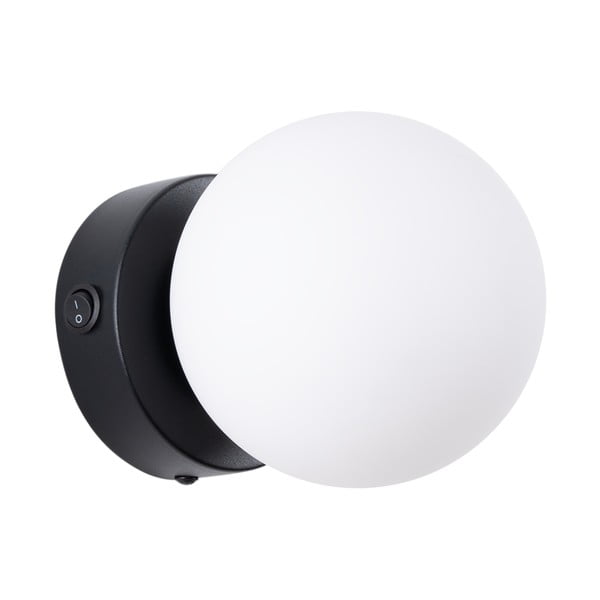 Crno-bijela zidna lampa Blaze – Sollux