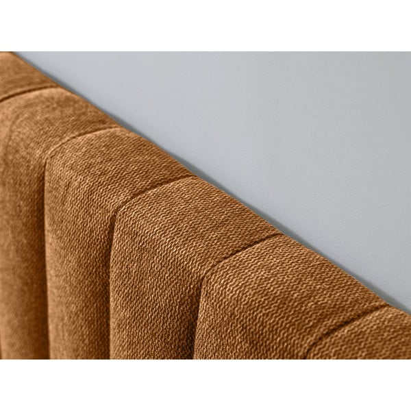 Bračni krevet s podnicom 180x200 cm u bakrenoj boji/u prirodnoj boji Oceane – Bobochic Paris-image-4