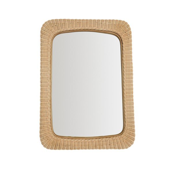 Zidno ogledalo s okvirom od ratana 58x79 cm Zilna – Kave Home-image-3