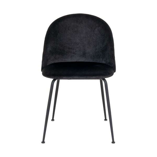 Crne baršunaste blagovaonske stolice u setu 2 kom Geneve – House Nordic-image-1