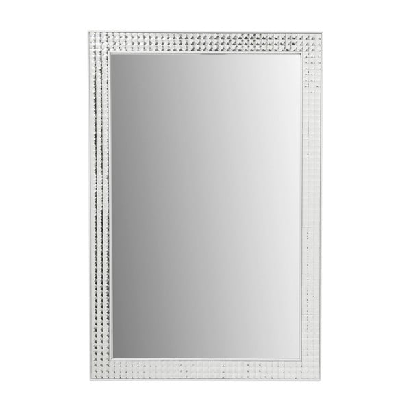 Kare Design Crystals Bijelo zidno ogledalo, 80 x 60 cm