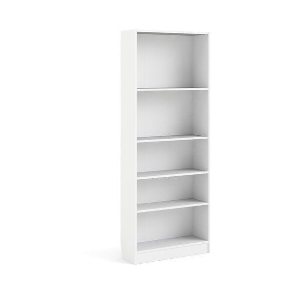 Bijela polica za knjige Tvilum Basic, 79 x 203 cm-image-2