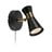 Crna zidna lampa (duljina 12 cm) Folie - Markslöjd