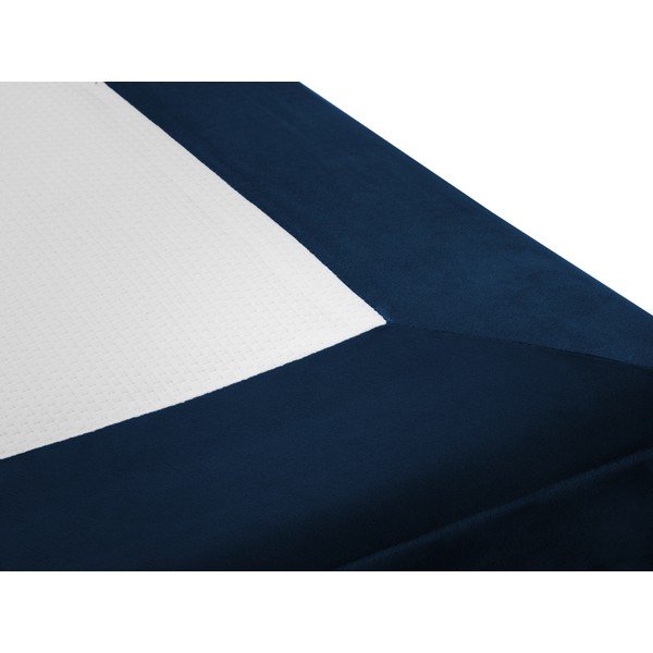 Plavi baršunasti krevet za jednu osobu Milo Casa Lia, 90 x 200 cm-image-4