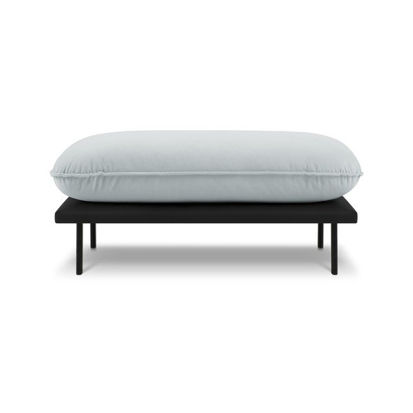 Svijetlo sivi baršunast tabure Auguste – Interieurs 86-image-2