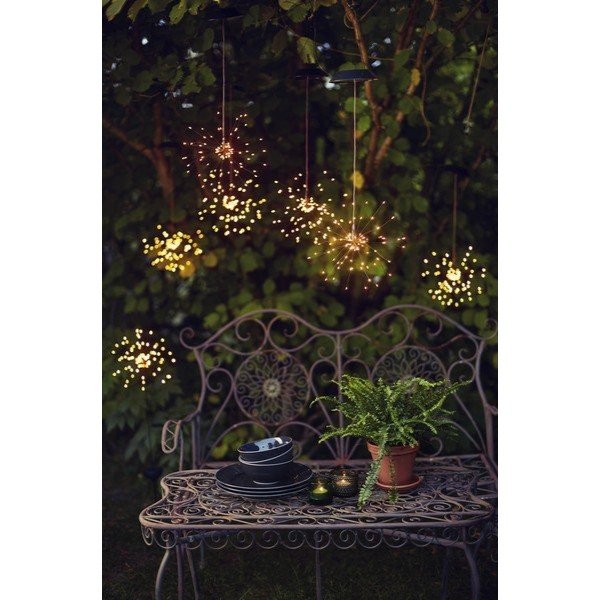 Vanjska solarna viseća LED svjetiljka s bijelim diodama Star Trading Firework, visina 50 cm-image-1