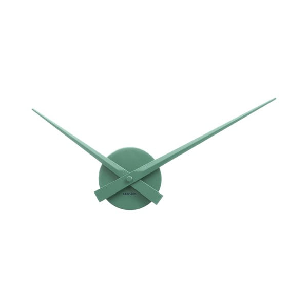 Zeleni zidni sat Karlsson Time Mini, ø 44 cm