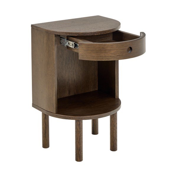 Noćni ormarić u dekoru hrasta u tamnoj prirodnoj boji Paron – Actona-image-3