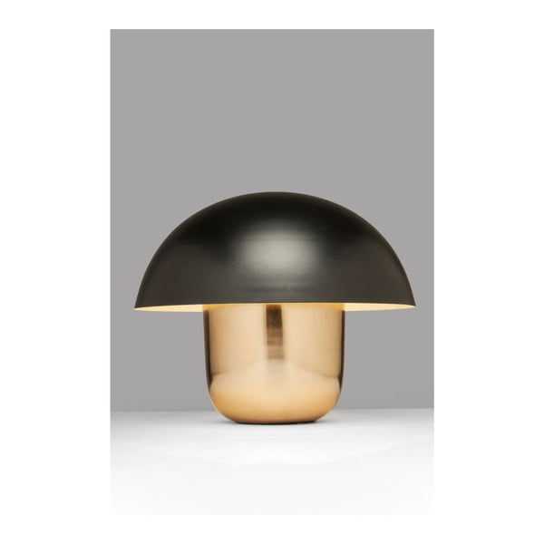 Stolna lampa u zlatnoj boji s crnim sjenilom Kare Design Mushroom
