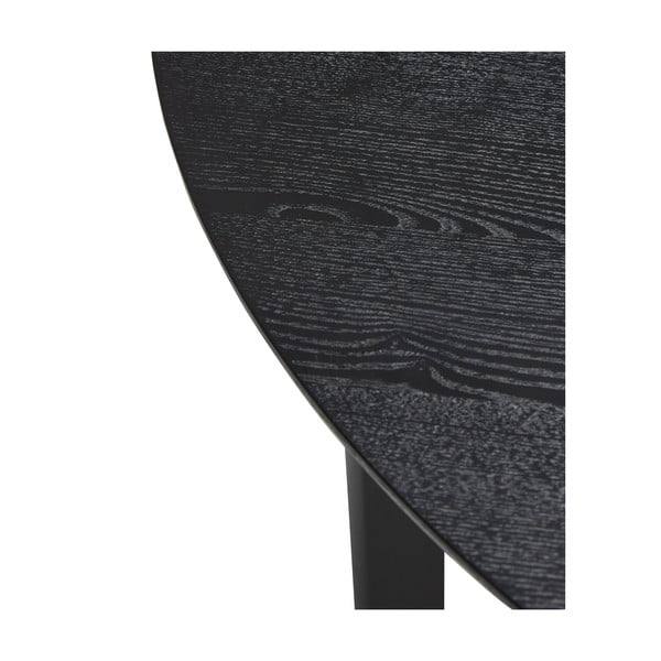 Crni okrugao blagovaonski stol ø 120 cm Fjord – Hübsch-image-3