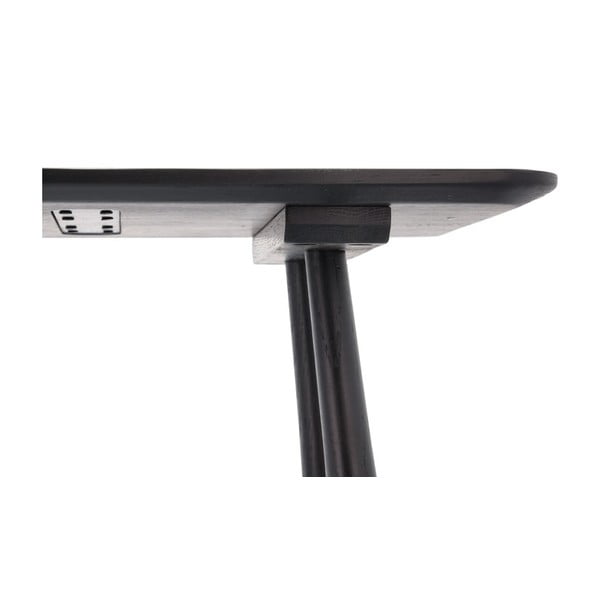 Crni konzolni stol od hrastovine 100x44,5 cm Bast - Villa Collection-image-4