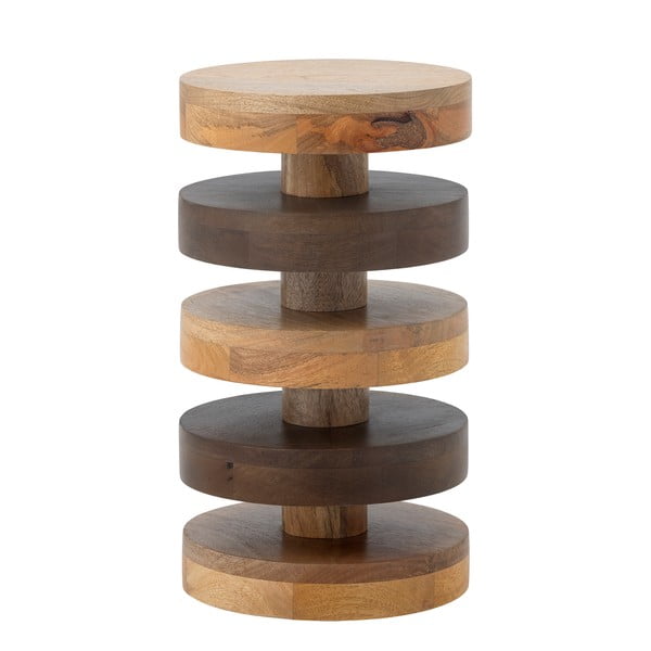 Okrugli pomoćni stol od masivnog manga ø 25 cm Franka – Bloomingville