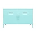 Svjetlo plavi metalni ormar Novogratz Cache, 100 x 64 cm