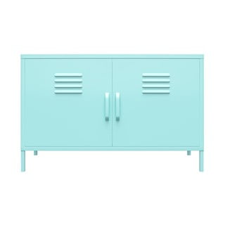 Svjetlo plavi metalni ormar Novogratz Cache, 100 x 64 cm