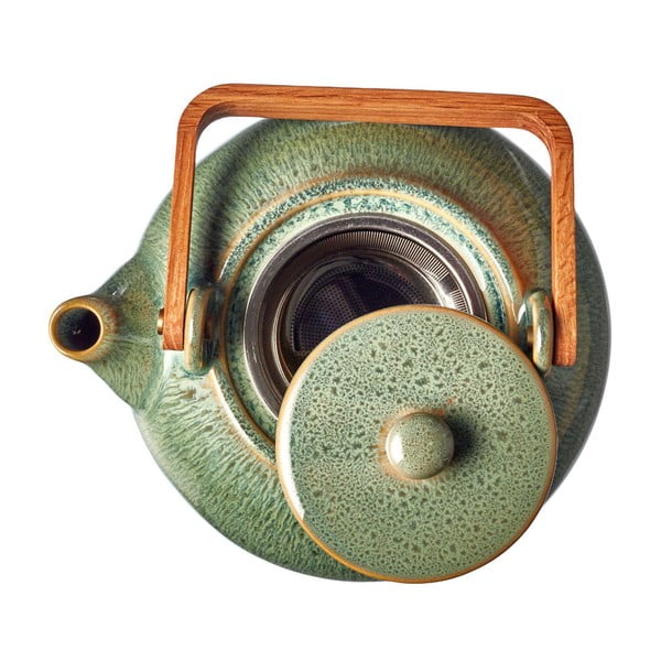 Zeleni keramički čajnik s cjedilom 1,2 l Gastro Green – Bitz-image-3