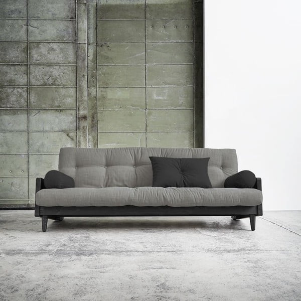 Sofa na razvlačenje Karup Indija crna / granit siva / tamno siva-image-1