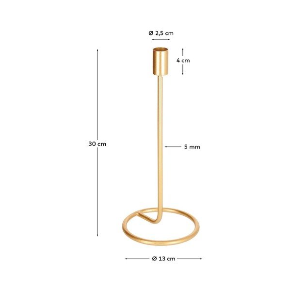 Metalni svijećnjak Babirye – Kave Home-image-4