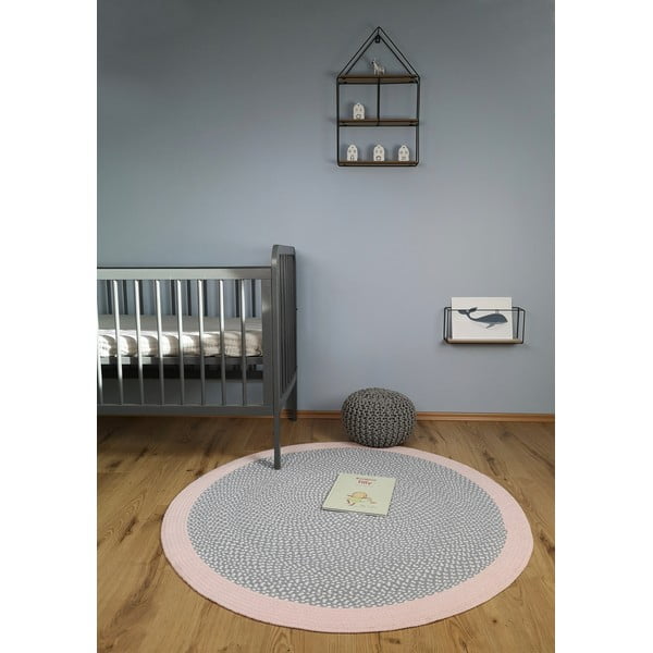 Dječji ručno izrađen tepih Nattiot Brenda Rose, ∅ 120 cm-image-1