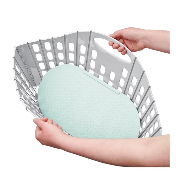 Sivozelena sklopiva košara za rublje Addis Flat Folding Laundry Basket-image-2