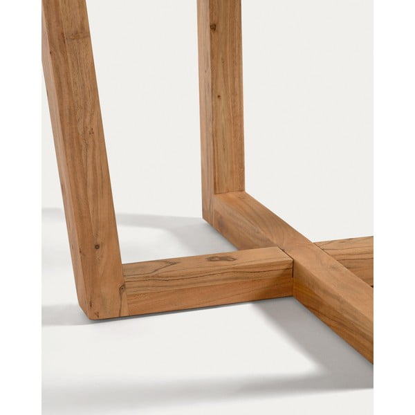 Okrugli blagovaonski stol od masivnog bagrema u prirodnoj boji ø 120 cm Nahla – Kave Home-image-2