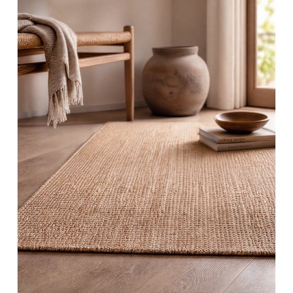 Staza jutenia u prirodnoj boji 80x200 cm Bouclé – Hanse Home-image-3