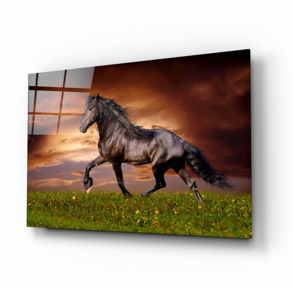 Staklena slika insigne plemstvo konja, 110 x 70 cm