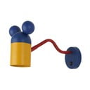 Plava dječja zidna lampa s metalnim sjenilom Mouse – GTV