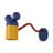Plava zidna lampa ø 8 cm Mouse – GTV