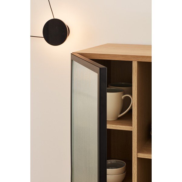 Komoda s hrastovim furnirom Teulat Blur širine 70 cm-image-1