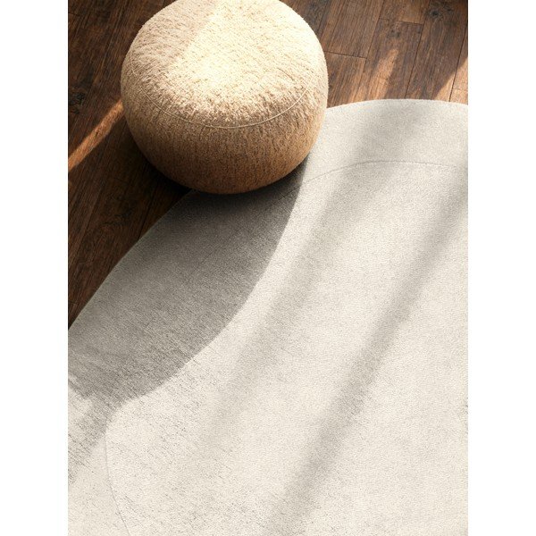 Krem ručno rađen okrugao tepih od mješavine vune ø 160 cm Kari Organic – Villeroy&Boch-image-2