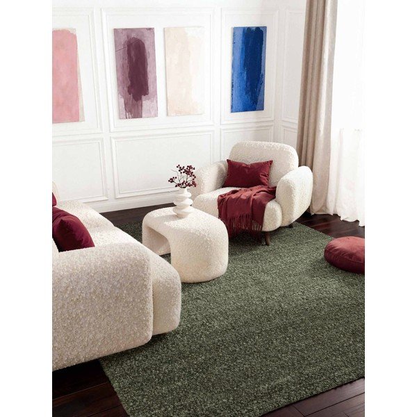 Zeleni ručno rađen tepih od boucle tkanine 160x230 cm Notting Hill Portobello – Ted Baker-image-2