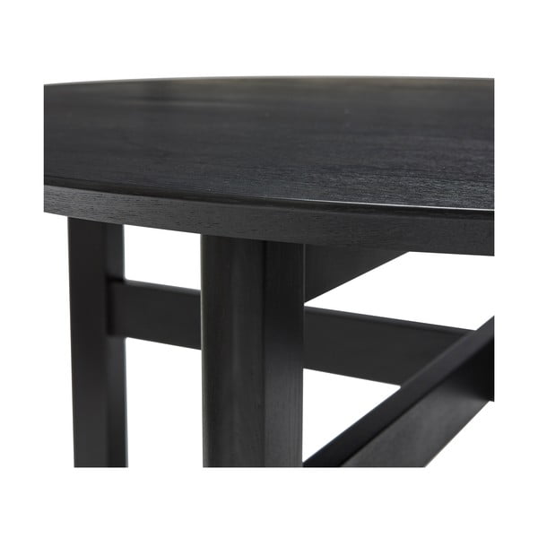 Crni okrugao blagovaonski stol ø 120 cm Fjord – Hübsch-image-4