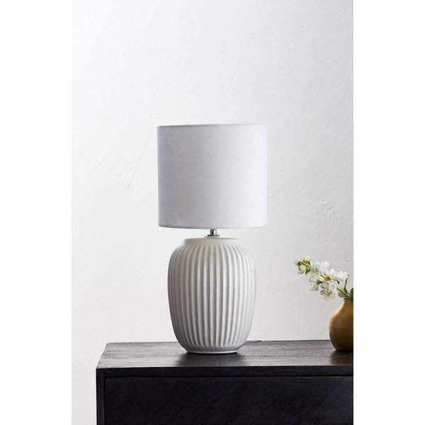 Bijela stolna lampa keramička (visina 41 cm) Karlsson – Jotex-image-2