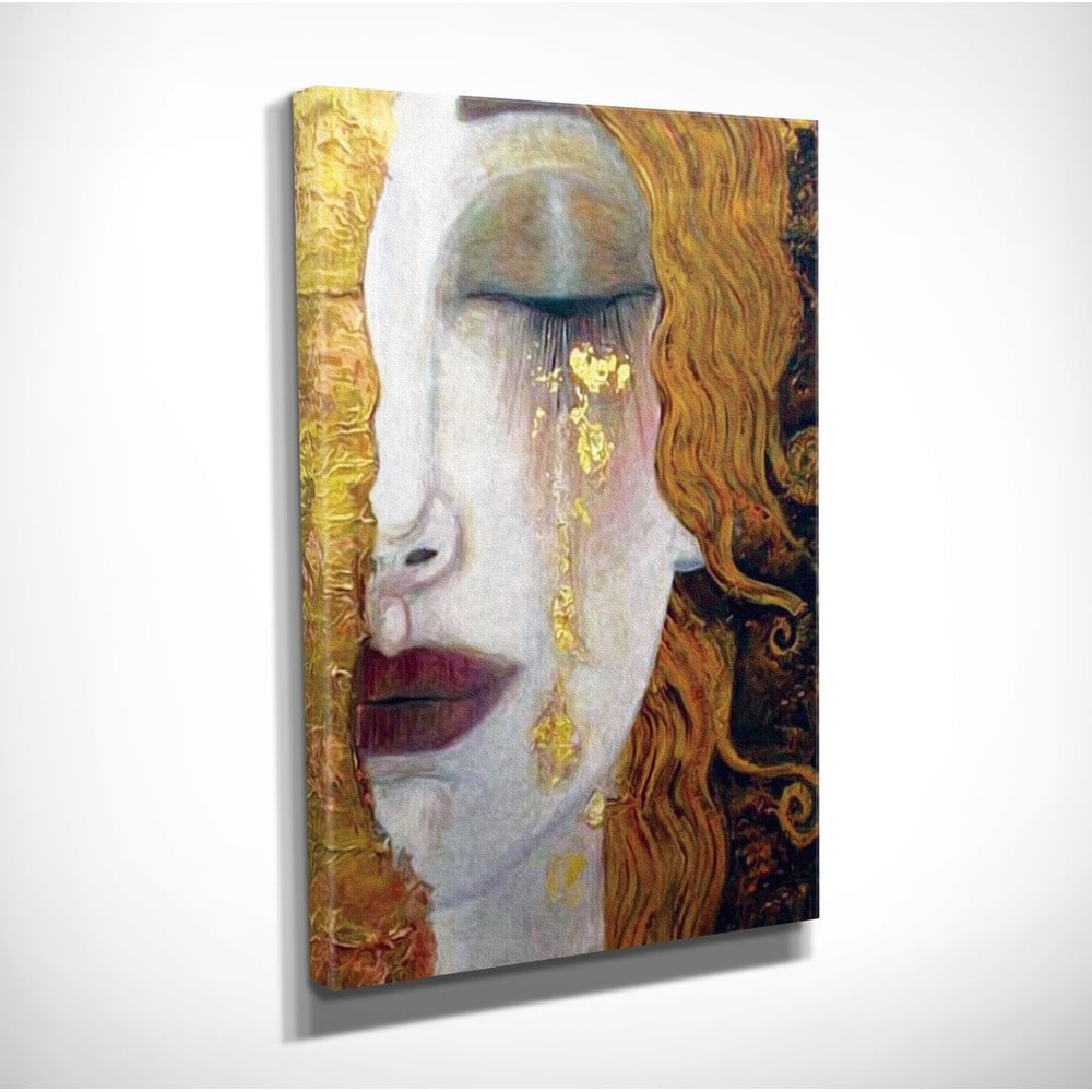 Zidna reprodukcija na platnu Gustav Klimt Golden Tears, 30 x 40 cm