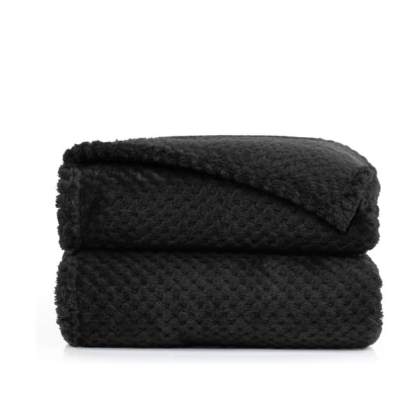 Crna deka od mikrovlakana DecoKing Henry, 150 x 200 cm-image-2